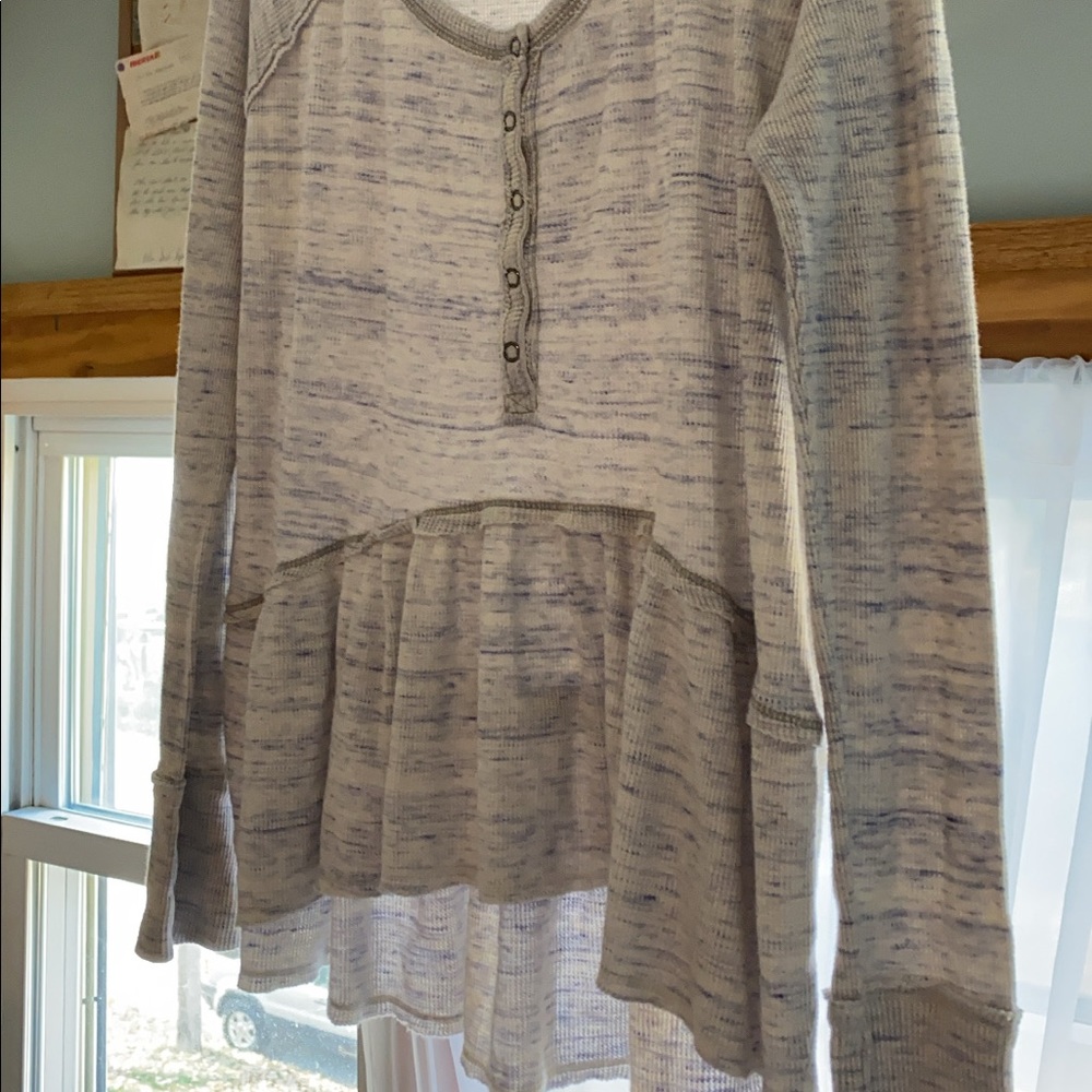Free People, Light blue, long sleeved shirt